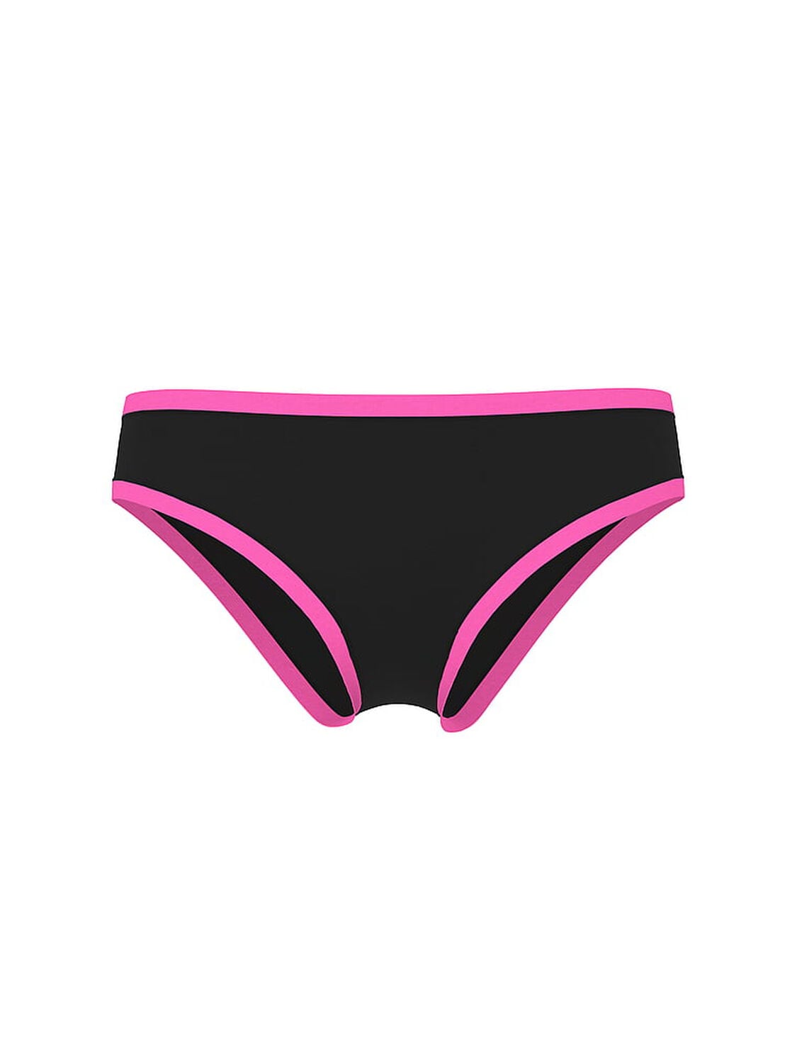 pink Pink Cotton Cheeky Panty Black Ground Showgirl Butt Hit 3 of 4 