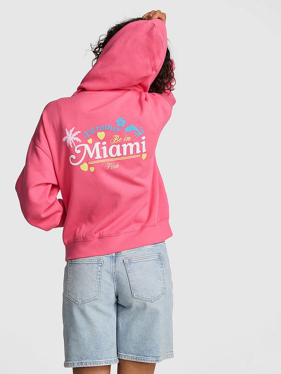 pink Pink Campus Fleece&trade; Full-Zip Hoodie Love Me Pink 2 of 4 