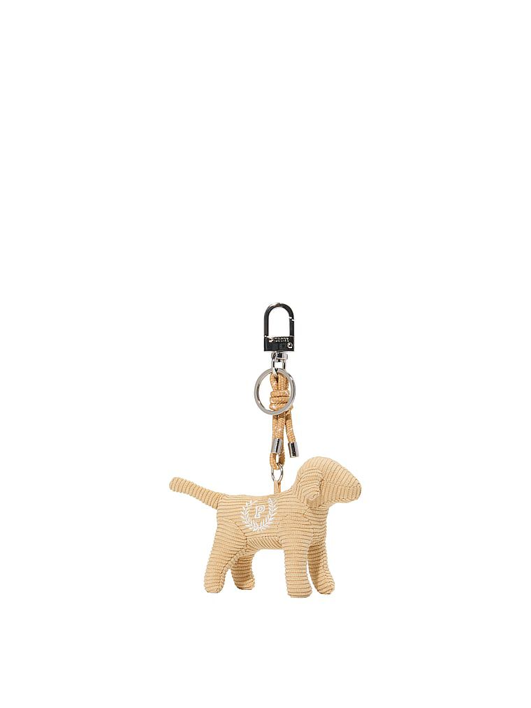 Micro Dog Keychain Charm Bamboo Corduroy One Size | Victoria's