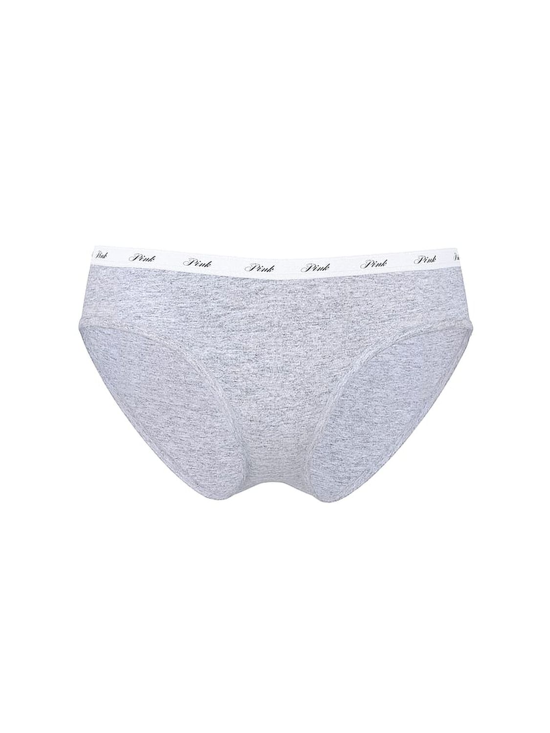 vs Pink Logo Cotton Hiphugger Panty Medium Heather Grey Touchdown Butt Graphic 3 of 3 