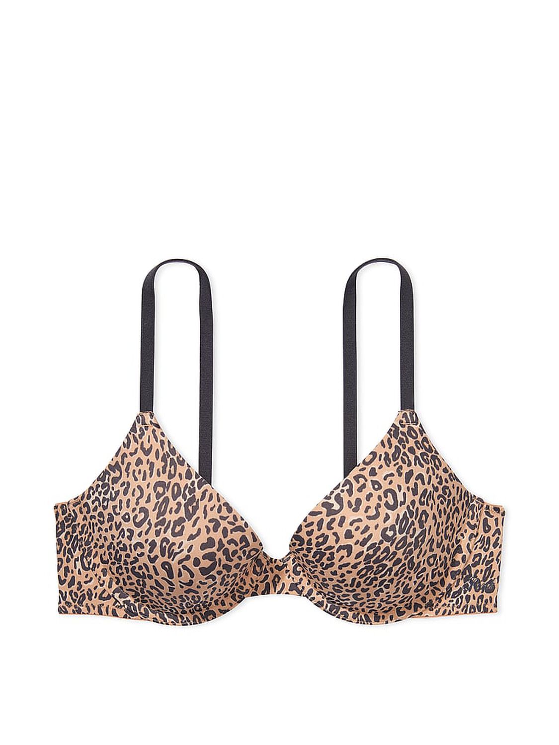vs Pink Wear Everywhere Wear Everywhere Lightly Lined T-Shirt Bra Praline Leopard Print 3 of 3 