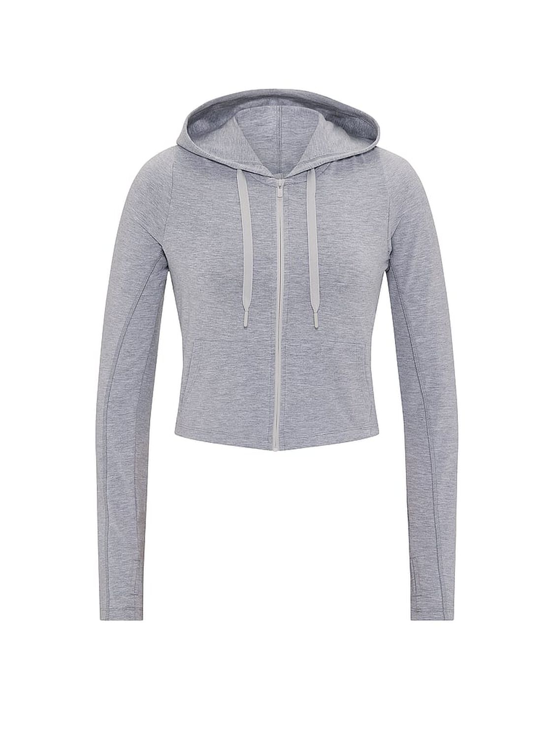 vs Pink All-Day Cotton&trade; Full-Zip Hoodie Heather Grey Bling 3 of 3 