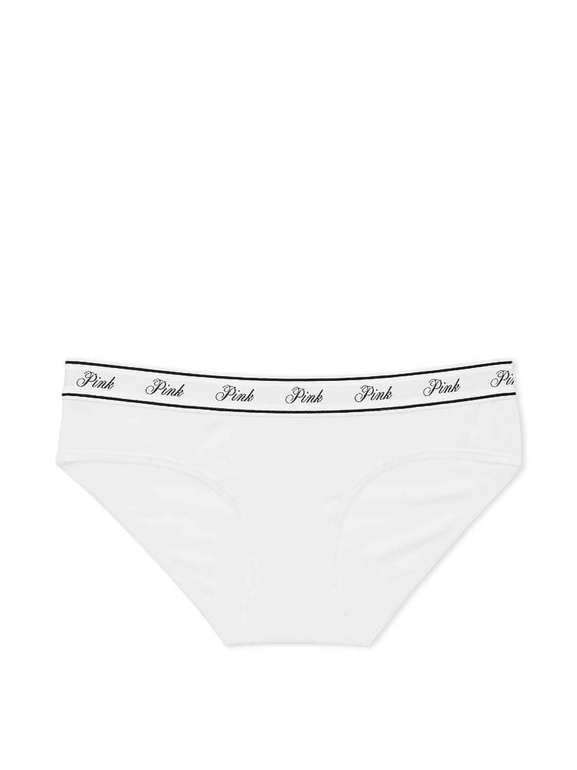 vs Pink Logo Cotton Hiphugger Panty Optic White 3 of 3 