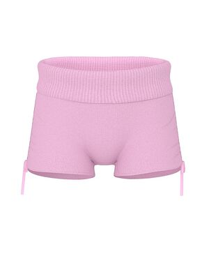 Waffle Knit Foldover Shorts