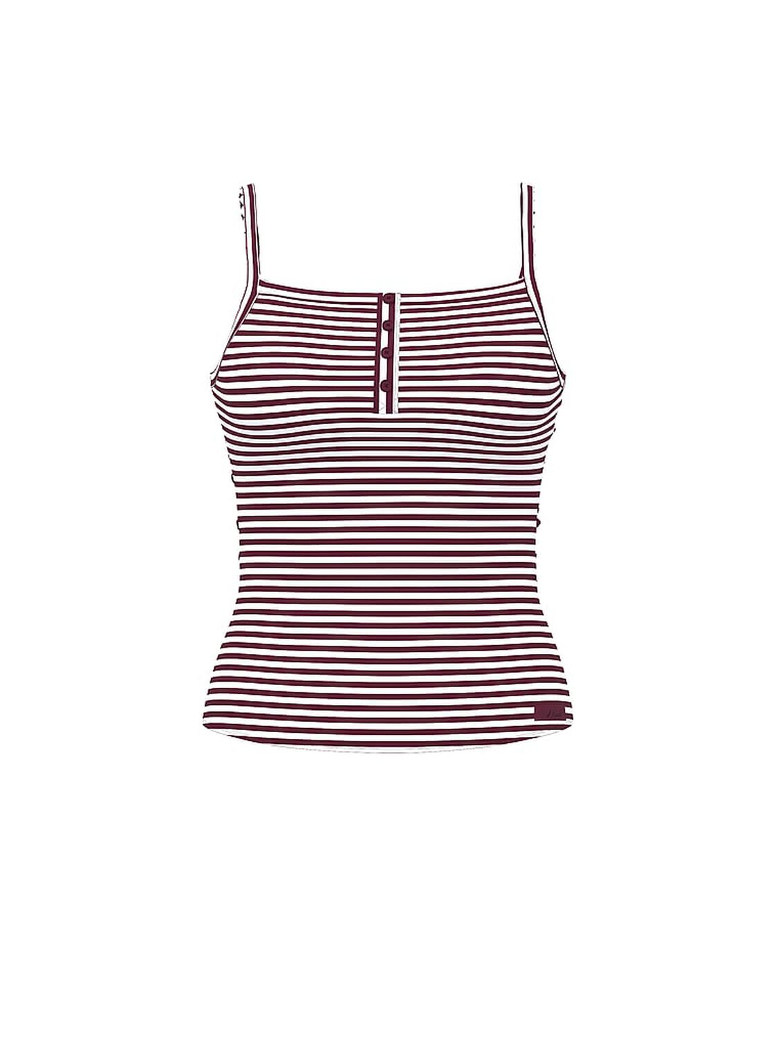 vs Pink Pointelle Henley Cami Wild Rose Stripes 3 of 3 