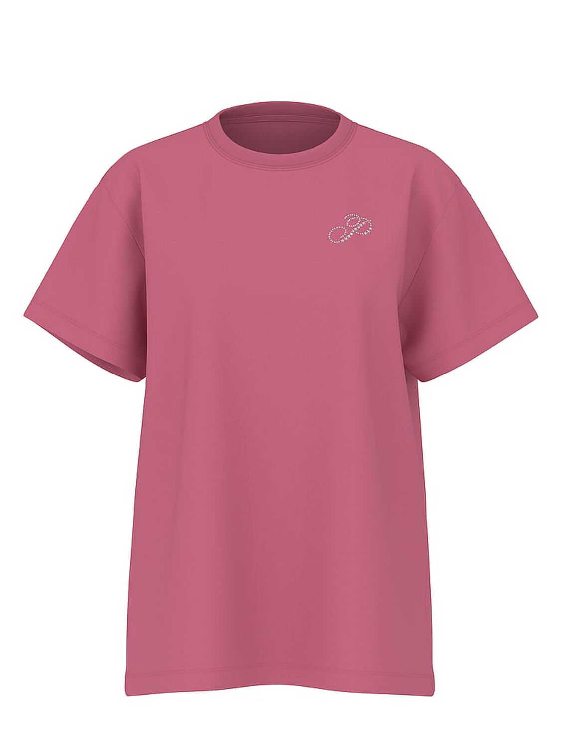 vs Pink Campus Cotton Tee Limited Edition Red Violet Diamante 3 of 4 