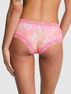 Cotton Lace Trim Cheeky Panty