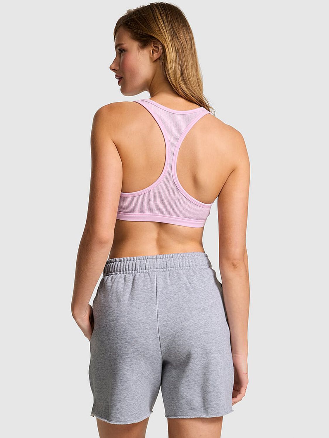 vs Pink Campus Fleece&trade; Shorts Medium Heather Grey Spring 2 of 3 