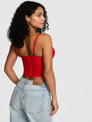 Wink Lightly Lined Plunge Corset Top