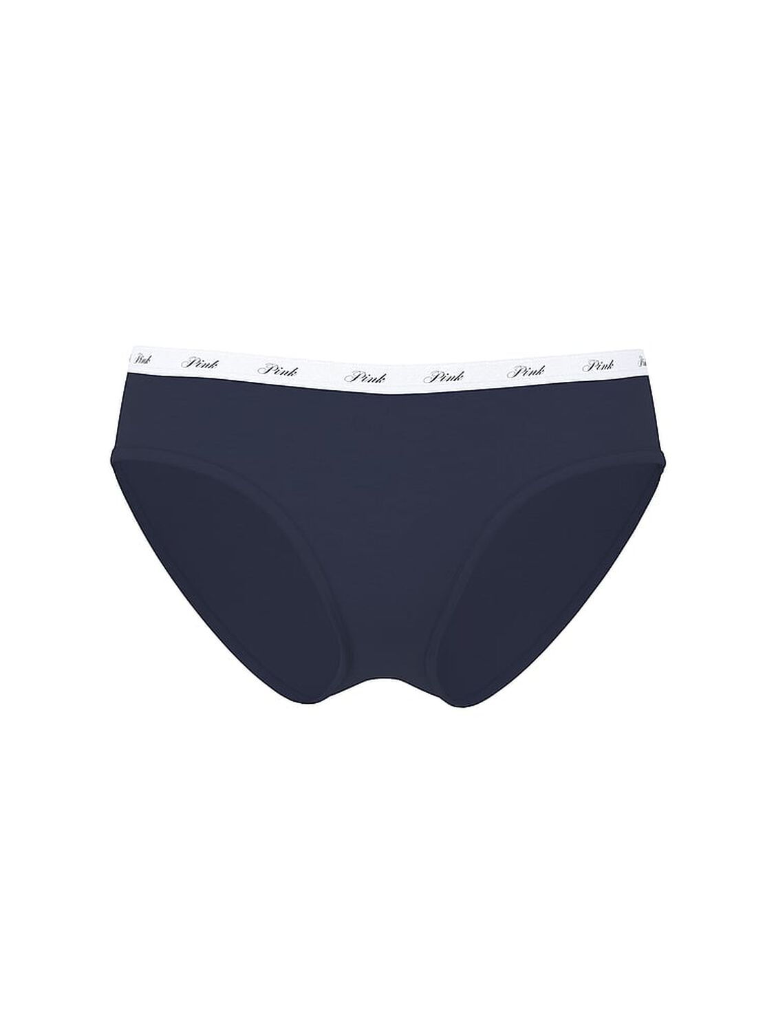 vs Pink Logo Cotton Hiphugger Panty Noir Navy 3 of 3 