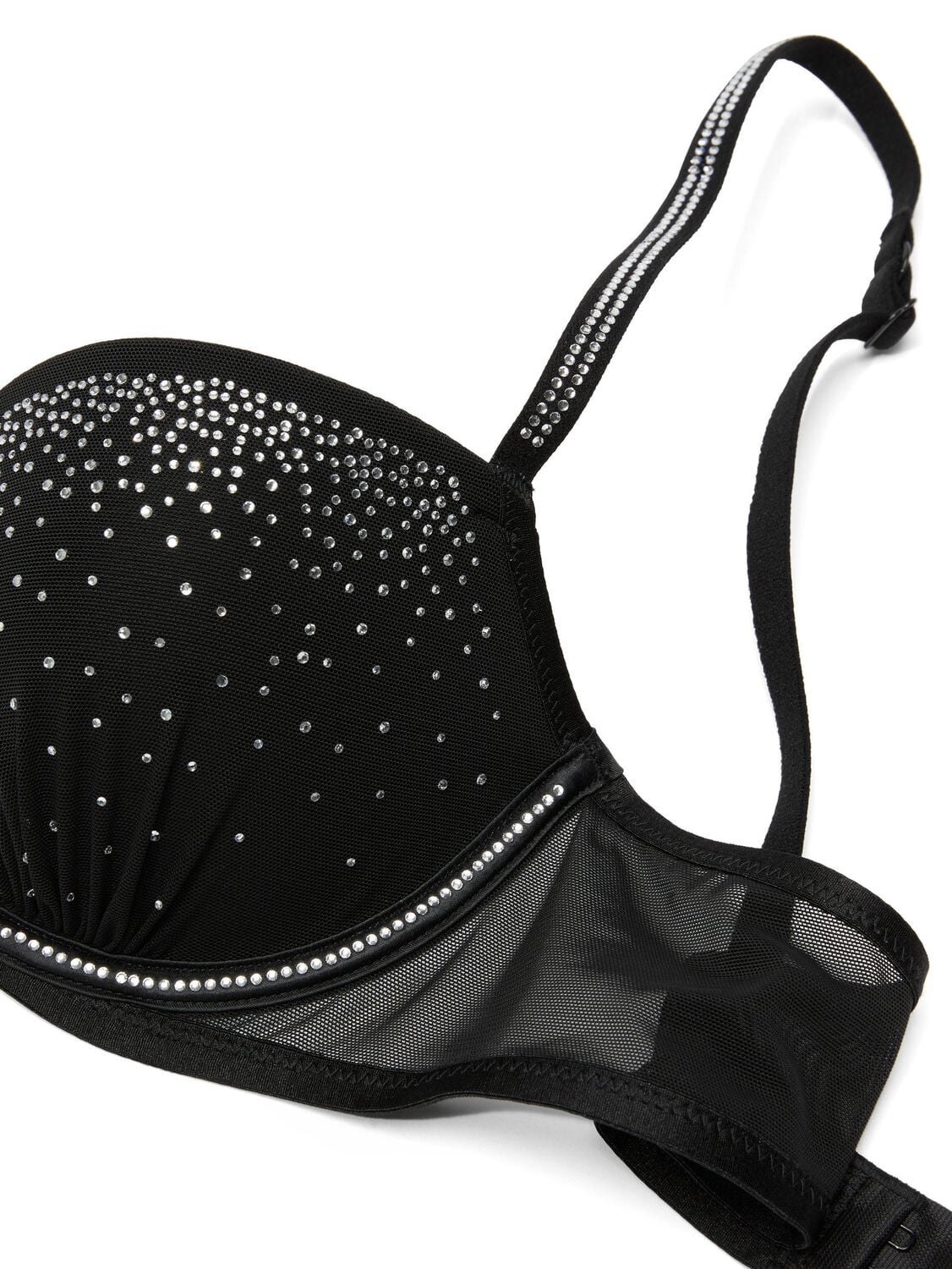 pink Pink Wink Wink Push-Up Balconette Bra Pure Black 7 of 7 