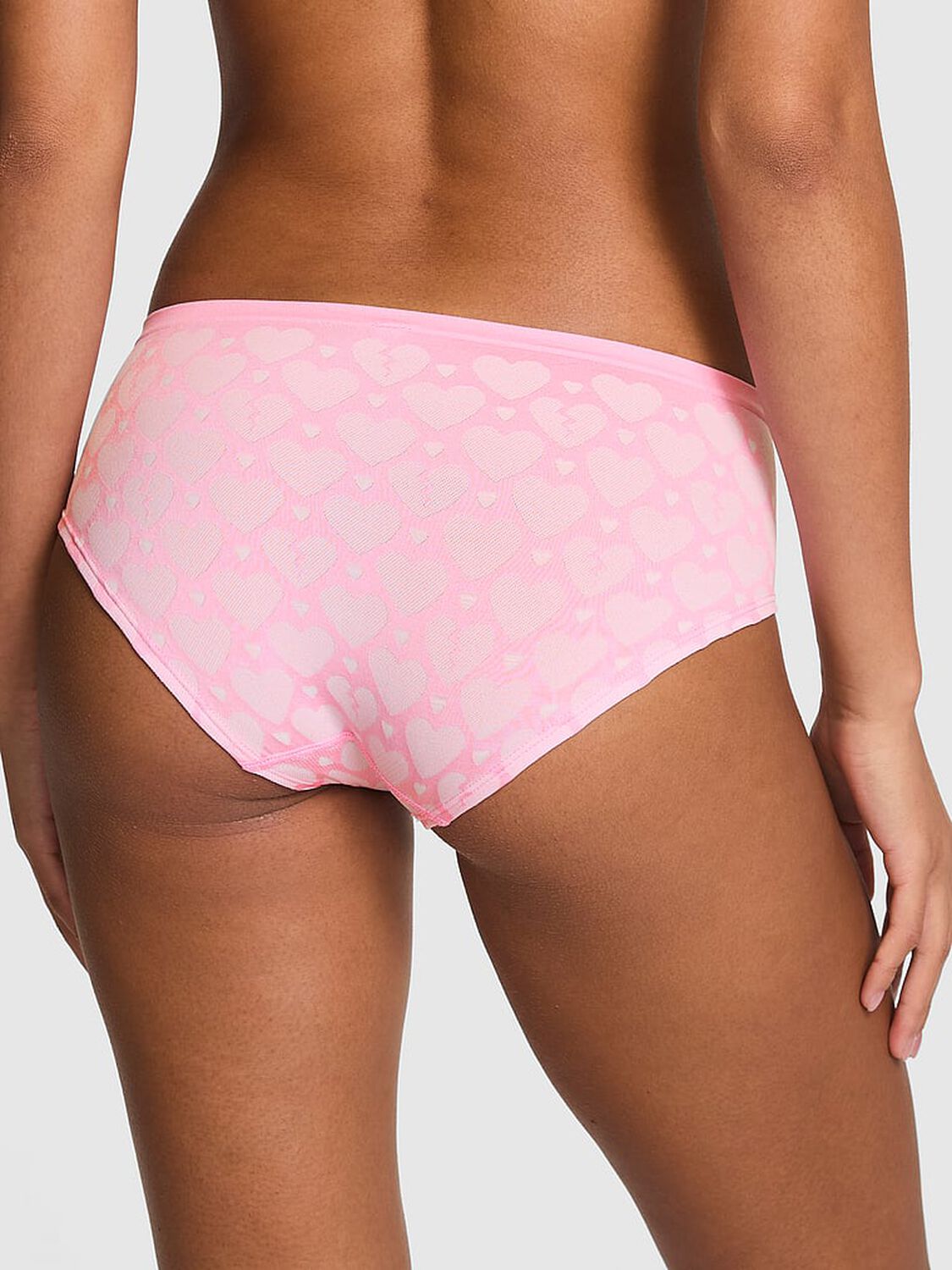 vs Pink Seamless Hiphugger Panty Pink Lollipop Broken Heart 2 of 3 