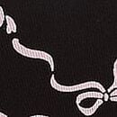 No-Show Cotton Cheeky Panty, Black Bow Print, swatch