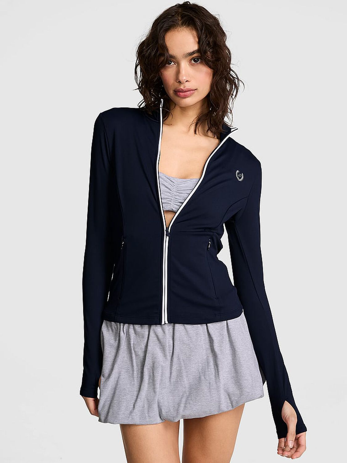vs Pink PINK Relay&trade; Full-Zip Jacket Noir Navy 1 of 4 