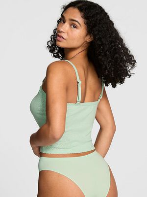 Pointelle Henley Cami