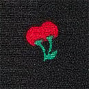 No-Show Cheeky Panty, Black Cherry Heart Print, swatch