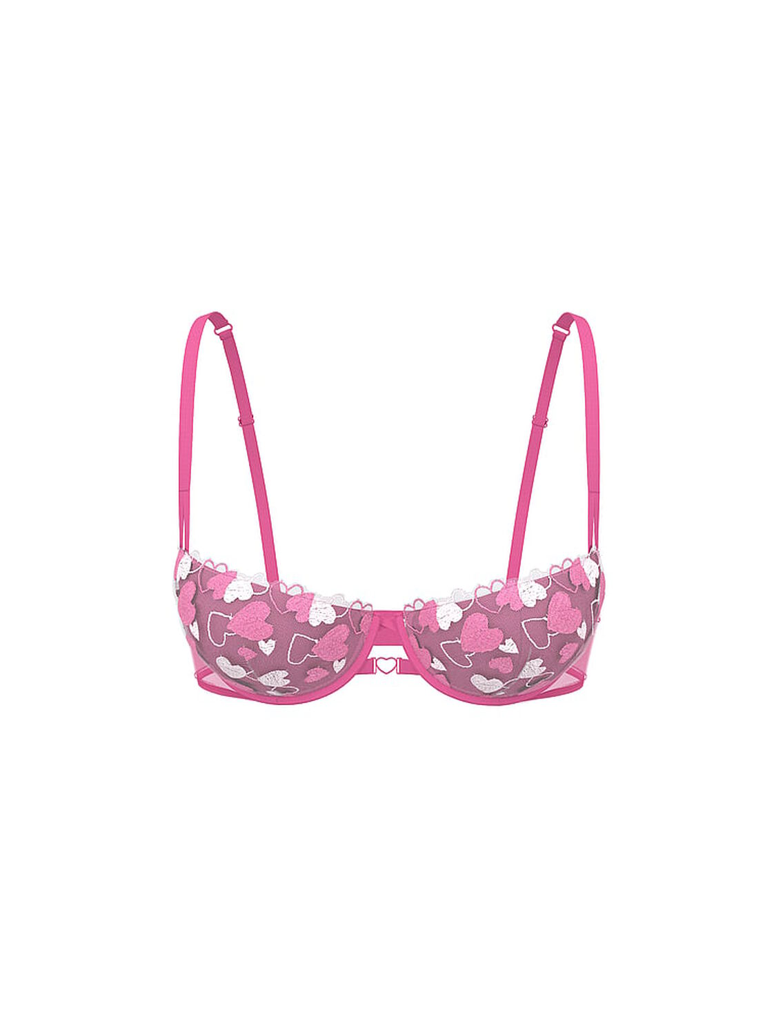 vs Pink Wink Wink Push-Up Balconette Bra Pink Balloon 3 of 4 
