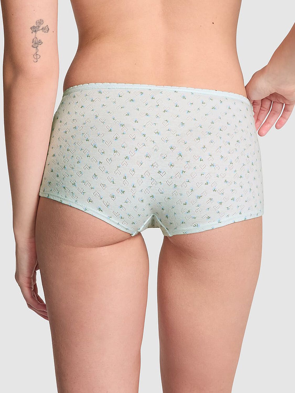 vs Pink Cotton Boyshort Panty Bliss Floral Print 2 of 2 