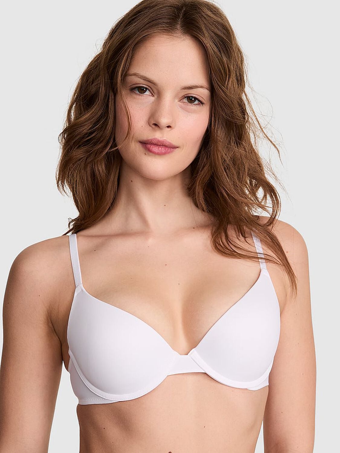 vs Pink Wear Everywhere Wear Everywhere Push-Up Bra Vs White 1 of 3 