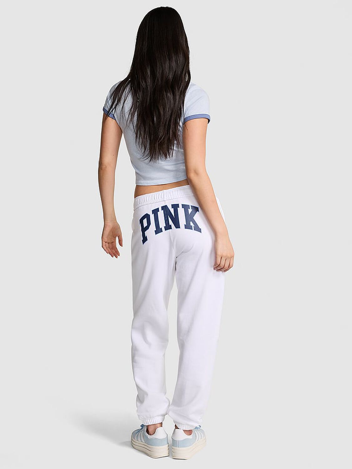 vs Pink Ivy Fleece Campus Sweatpants Vs White Doorbuster 2 of 4 