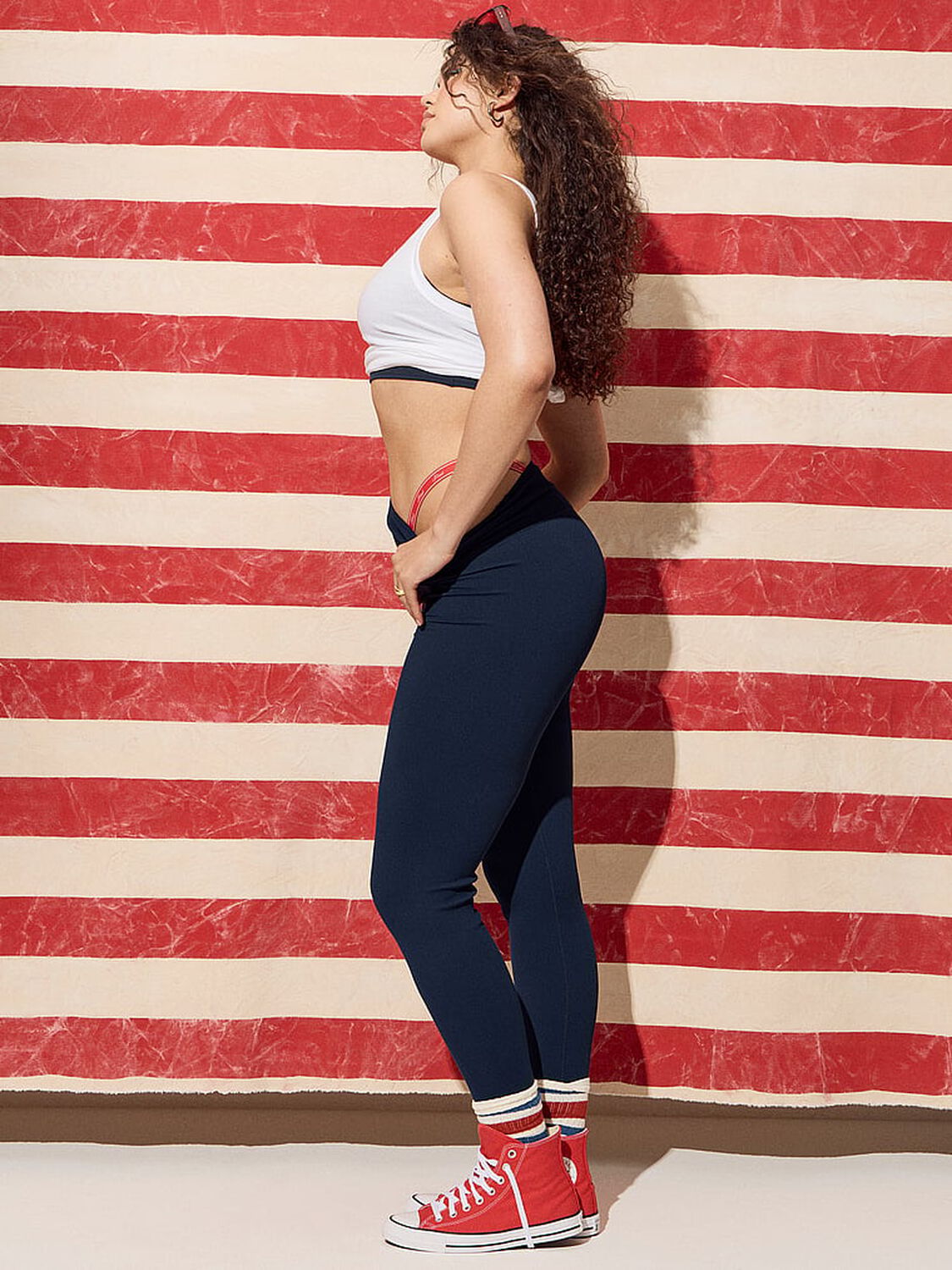 vs Pink AnyWear Low-Scoop Racerback Bra Noir Navy 3 of 3 
