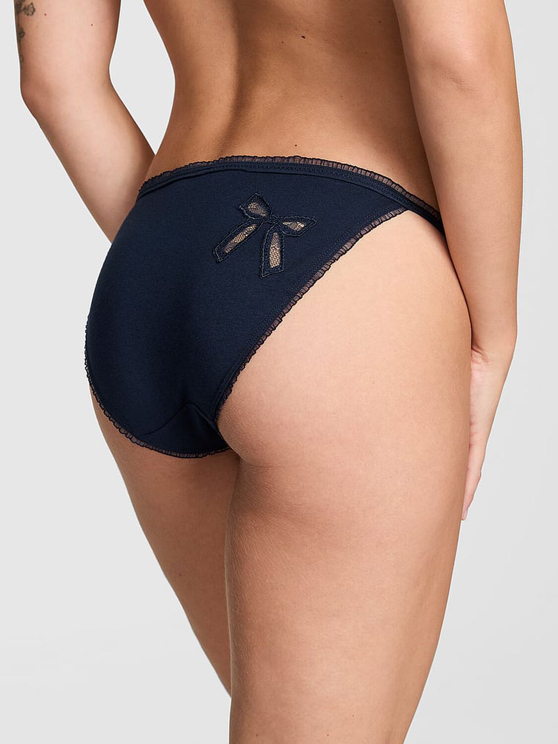 vs Pink Cotton String Bikini Panty Noir Navy 2 of 2 