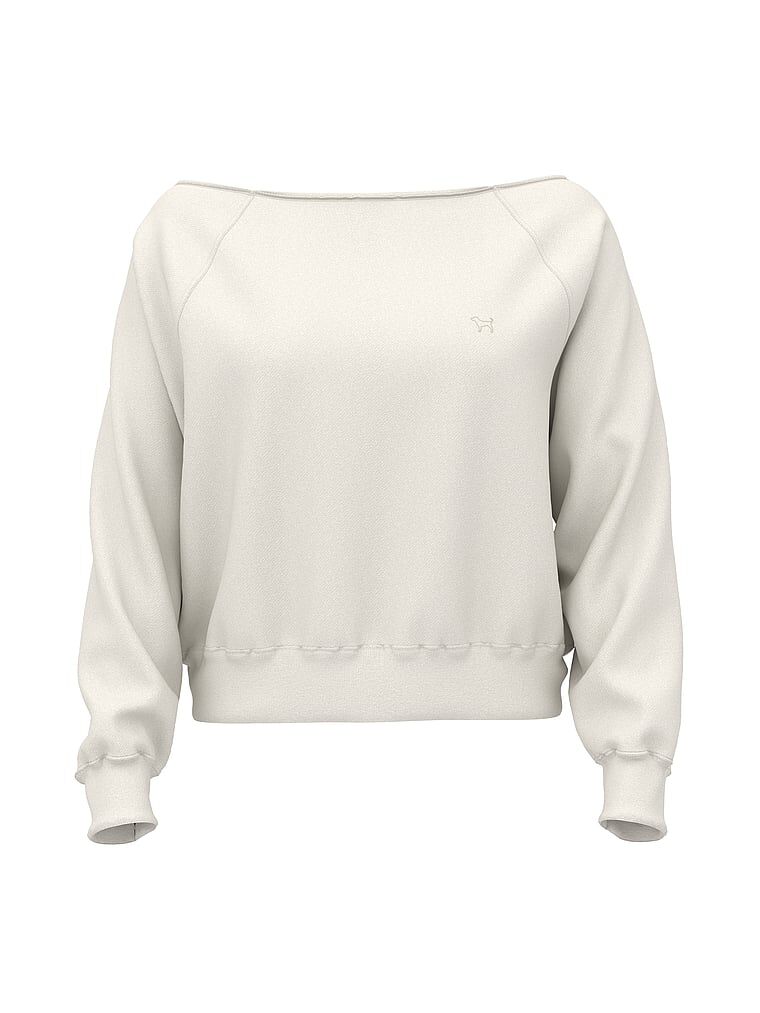 【PINK】Ivy Fleece Off The Shoulder Sweatshirt長袖スウェット Ivy Fleece Off-The-Shoulder Sweatshirt Doll house | Victoria's