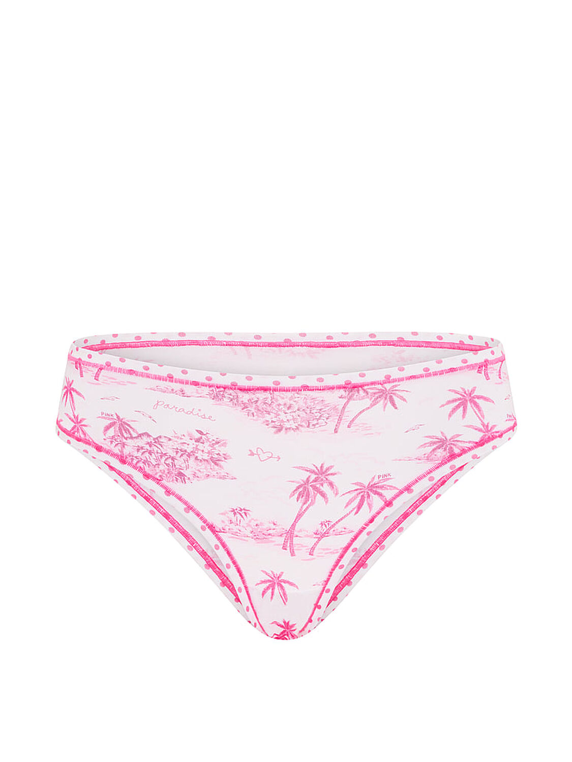 vs Pink Cotton Cheeky Panty Love Me Pink Toile Print 3 of 3 