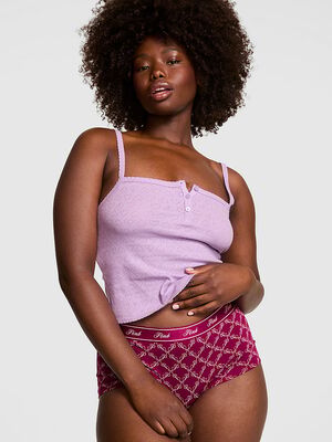 Pointelle Henley Cami