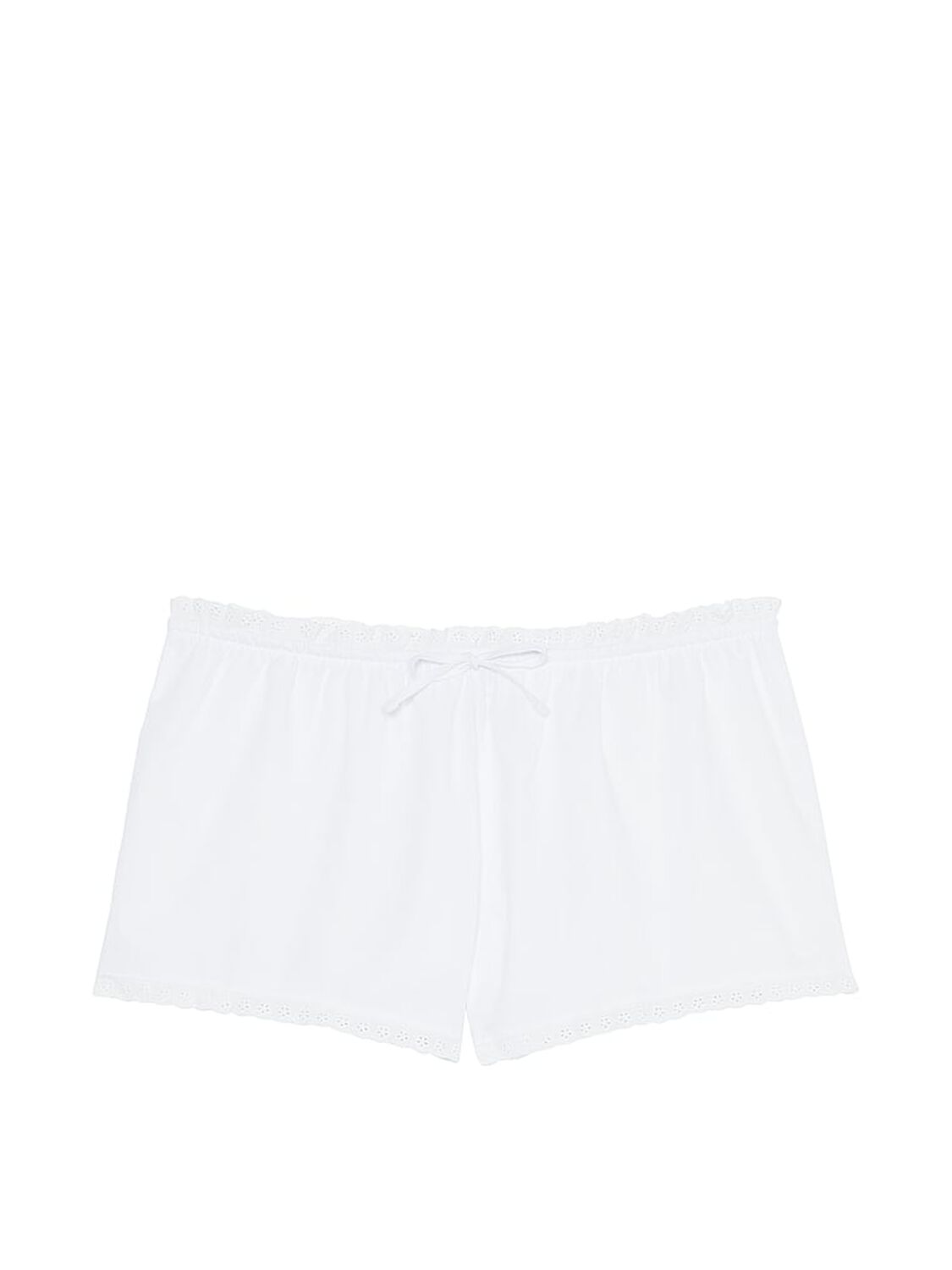 vs Pink By Frankies Bikinis Cloud Poplin Shorts Bright White 3 of 3 