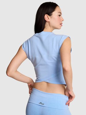 All-Day Cotton&trade; Cross-Back Tee