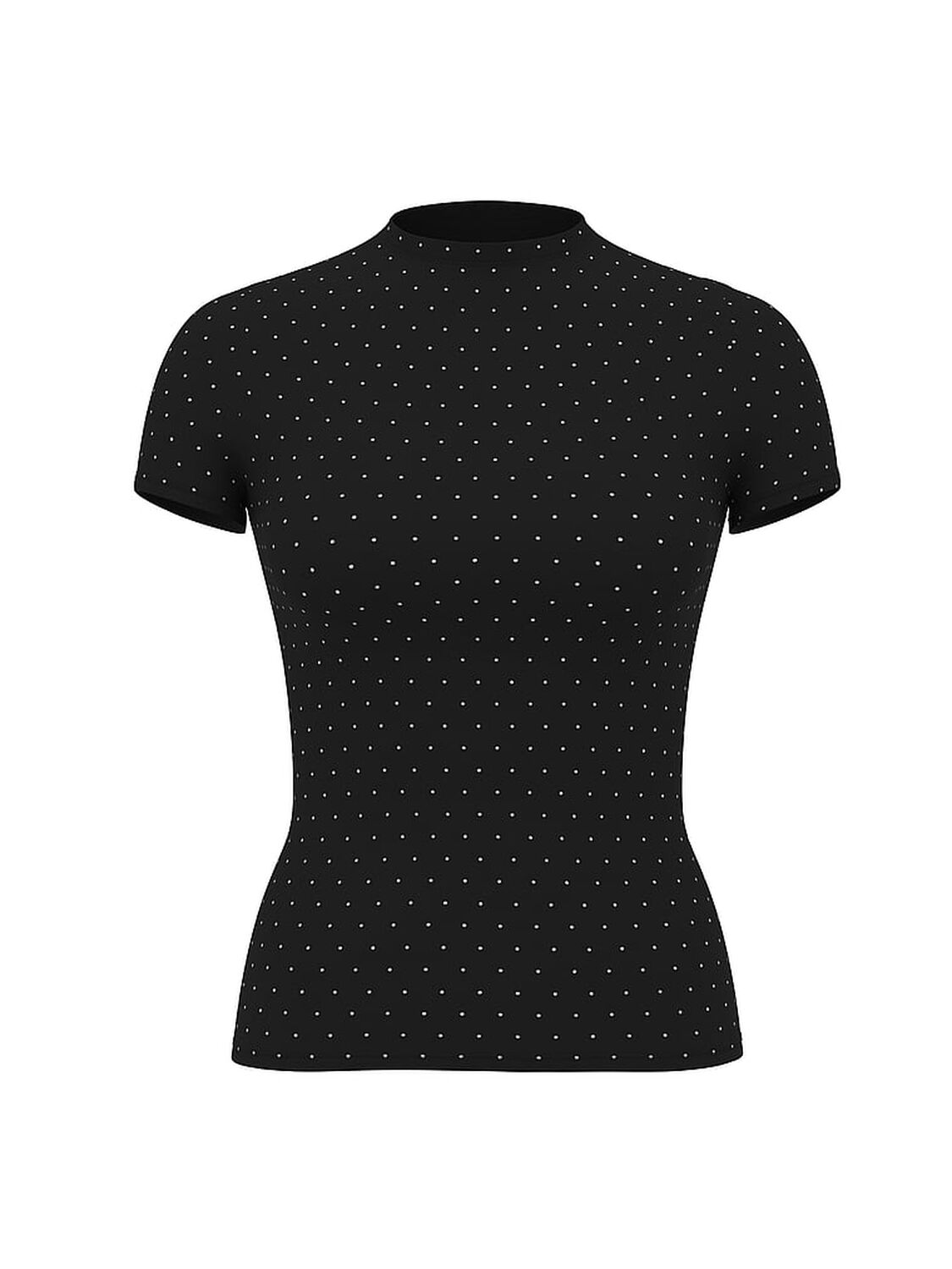 vs Pink Base Stretch Short-Sleeve Tee Pure Black Diamante 3 of 3 