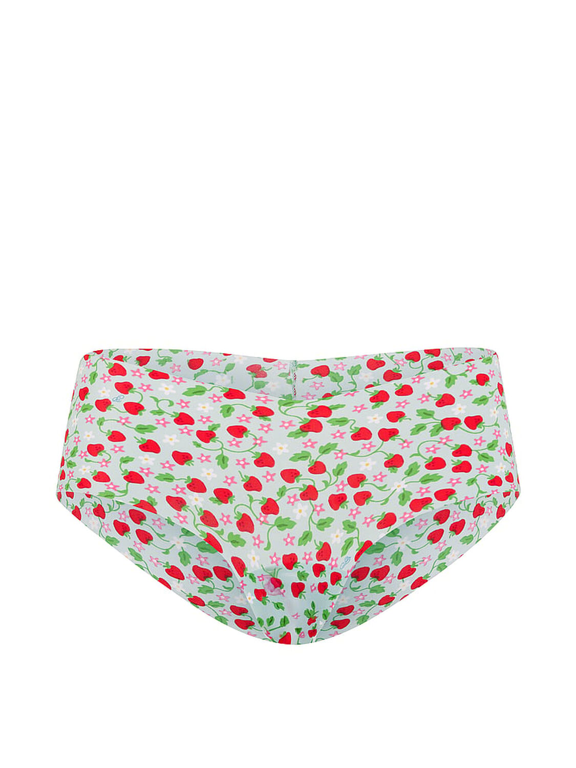 vs Pink No-Show Hiphugger Panty Harbor Grey Strawberry 3 of 3 