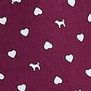 Cotton Boxy Boyfriend Pajama Shorts, Wild Rose & Blue Dogs, swatch