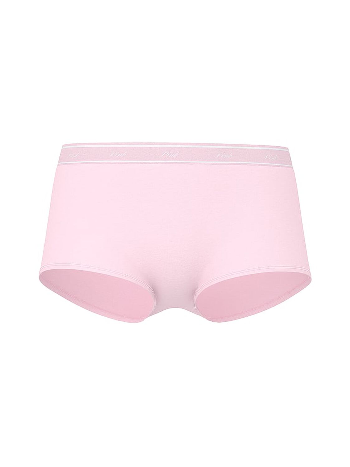 vs Pink Logo Cotton Shine Boyshort Panty Pink Tulip 3 of 3 