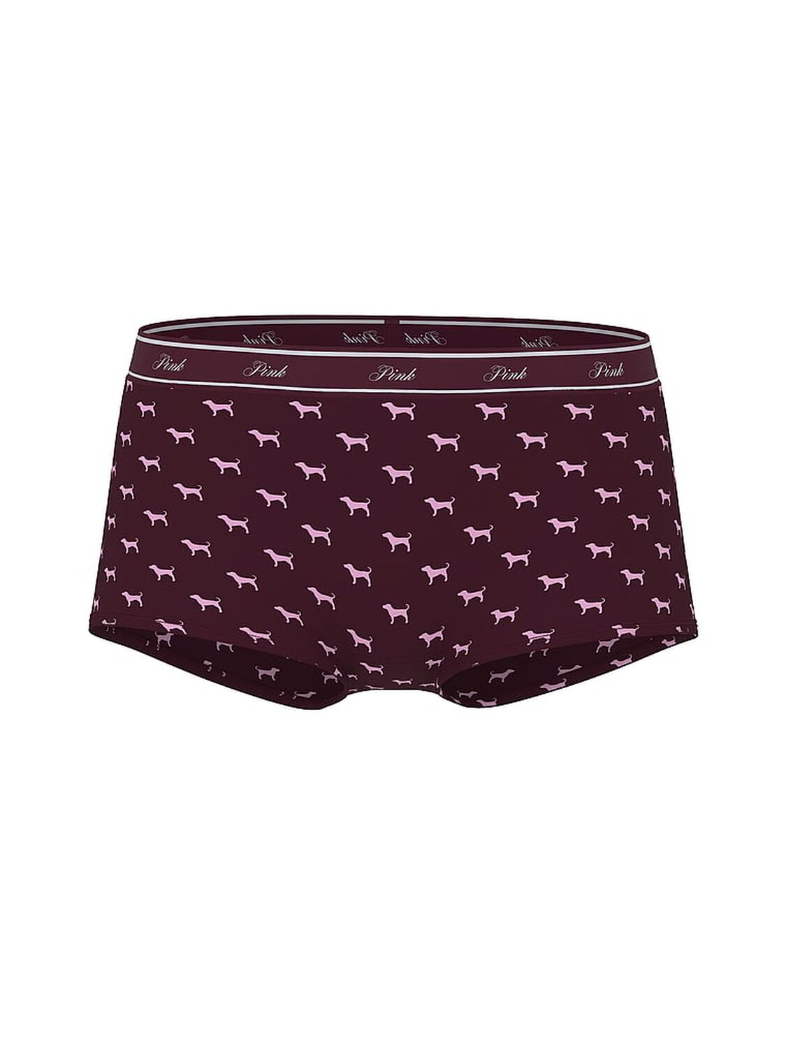 vs Pink Logo Cotton Boyshort Panty Wild Rose Dog Print 3 of 3 