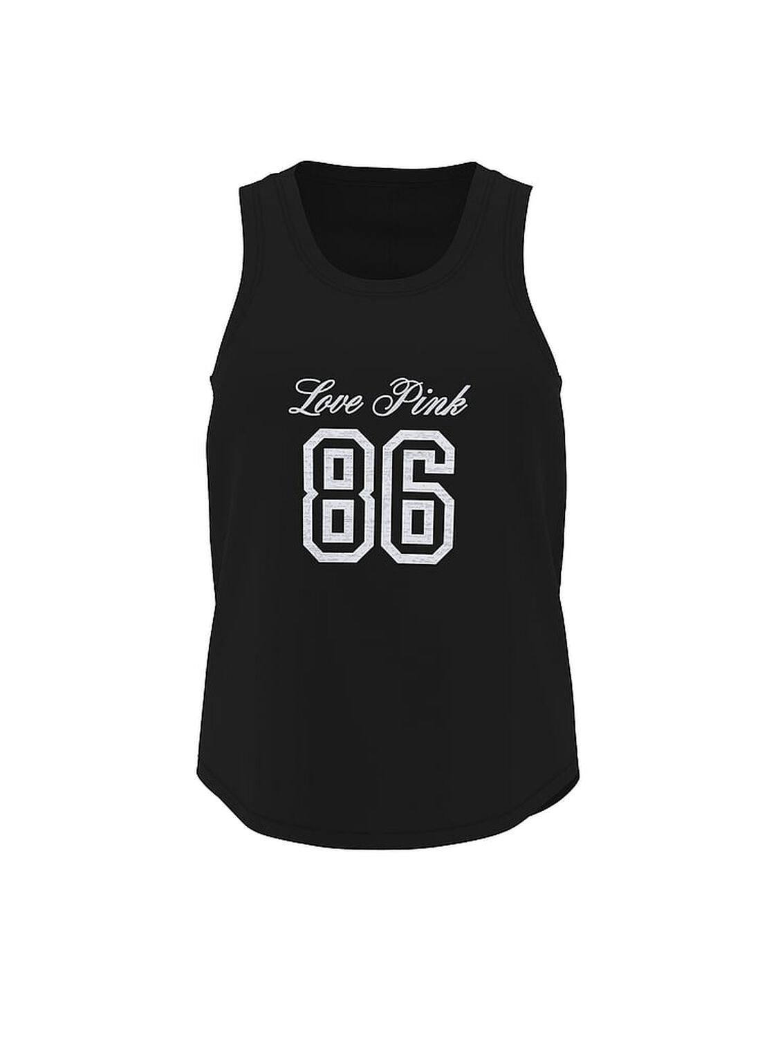 vs Pink Campus Cotton&trade; Tank Top Pure Black 3 of 3 