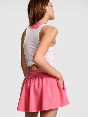 All-Day Cotton&trade; Foldover Flirty Mini Skort