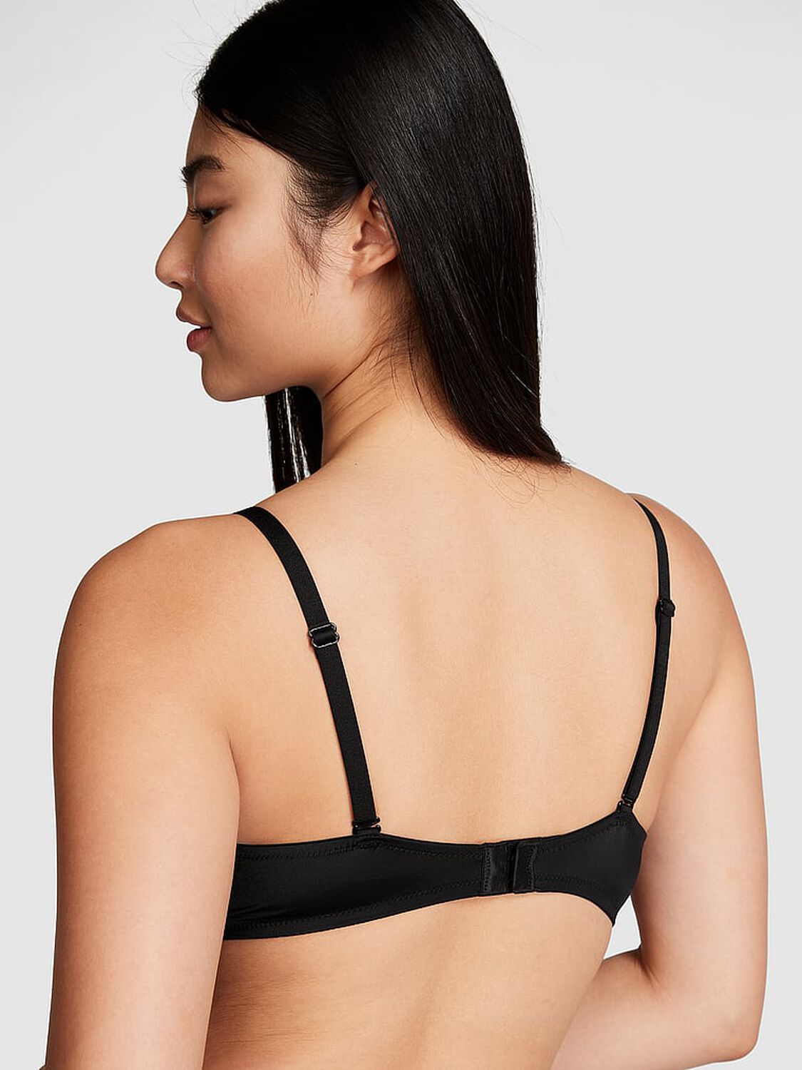 vs Pink Wear Everywhere Wear Everywhere Push-Up Bra Pure Black 2 of 3 