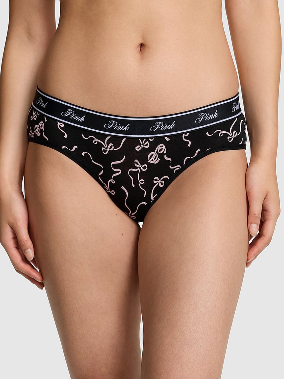 vs Pink Logo Cotton Hiphugger Panty 1 of 2 