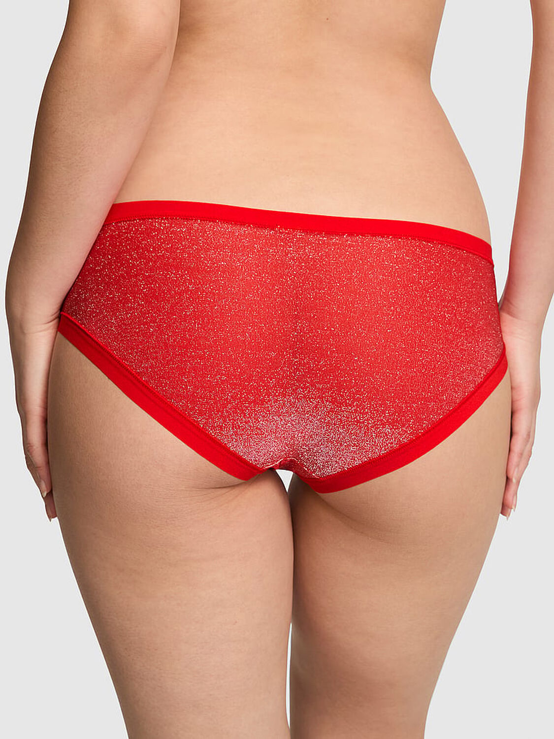 pink Pink No-Show Hiphugger Panty Bright Vermillion 2 of 2 