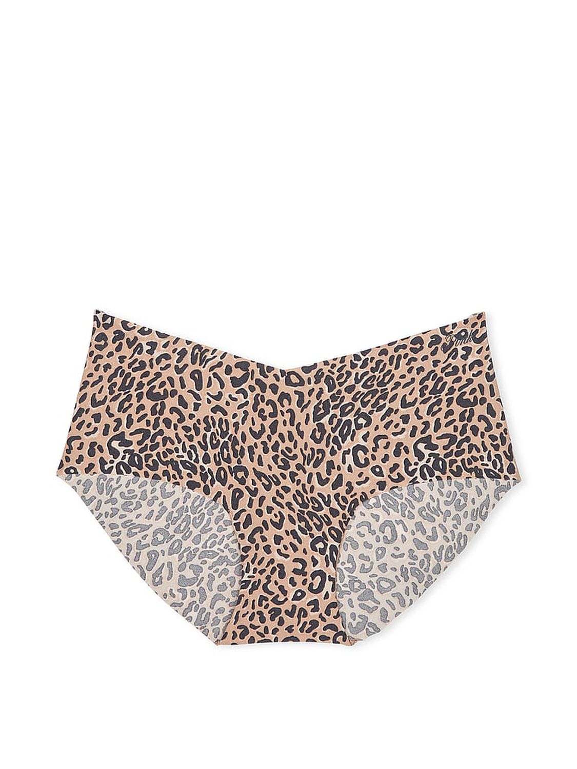 vs Pink No-Show Hiphugger Panty Praline Leopard Print 3 of 3 