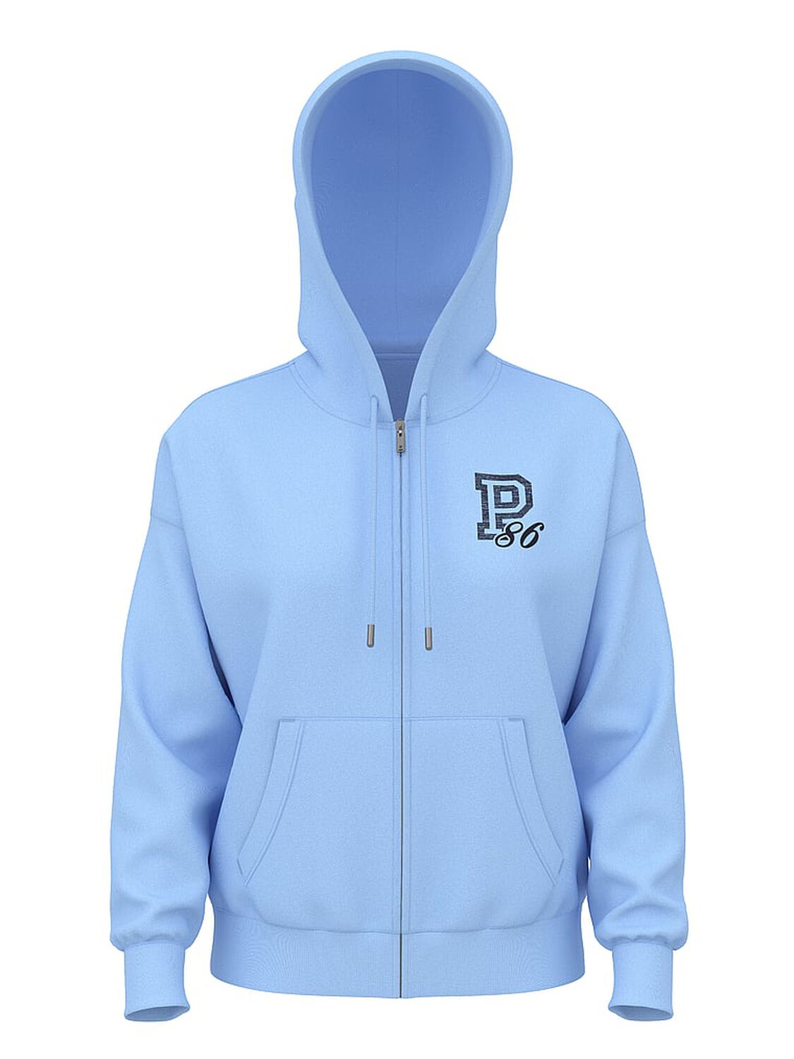 vs Pink Campus Fleece&trade; Full-Zip Hoodie Blue Dancer 3 of 3 