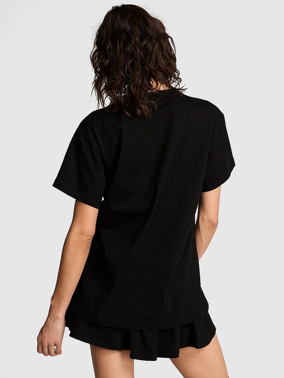 vs Pink Campus Cotton&trade; Tee Pure Black 2 of 4 