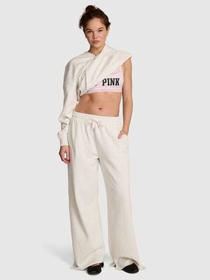Campus Fleece&trade; Wide-Leg Split-Hem Sweatpants
