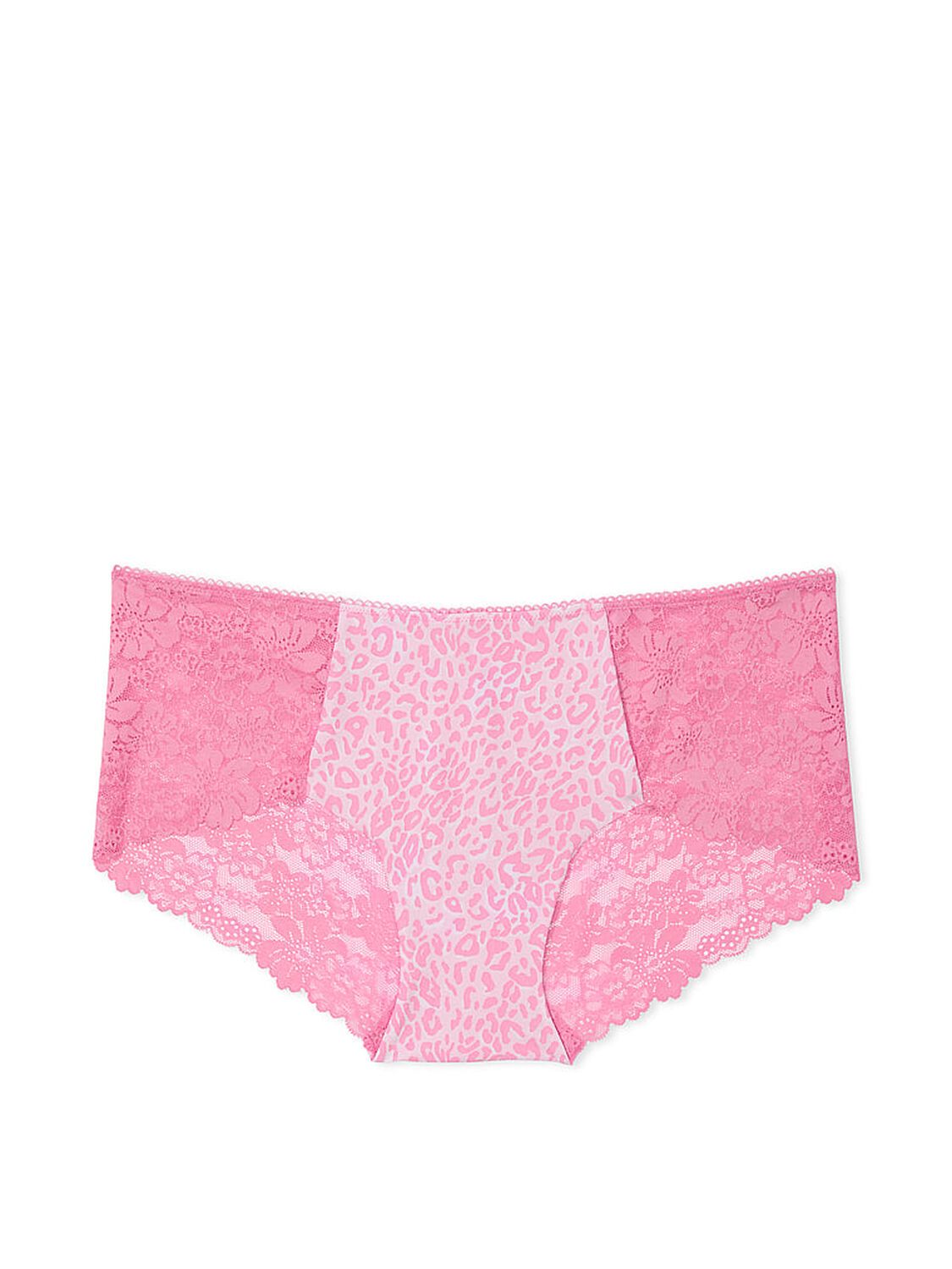 vs Pink No-Show Hiphugger Panty Moonstone Pink Leopard Print 1 of 1 