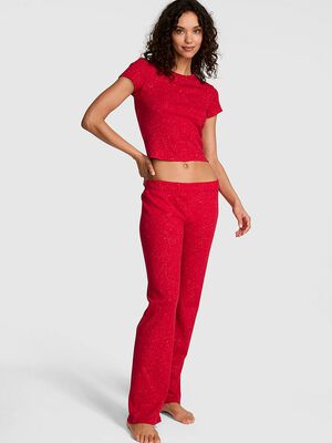 Pointelle Tee & Pajama Pant Set