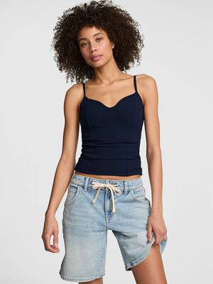 All-Day Soft Rib Corset Tank Top