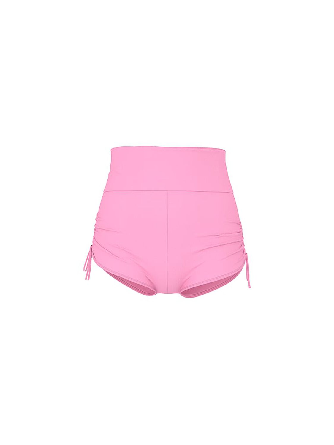 vs Pink Swim High-Waisted Foldover Bikini Shortie Bottom Pink Lollipop 3 of 3 
