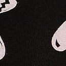 Cotton Dorm Unlined Racerback Bralette, Black Heart Breaker Print, swatch